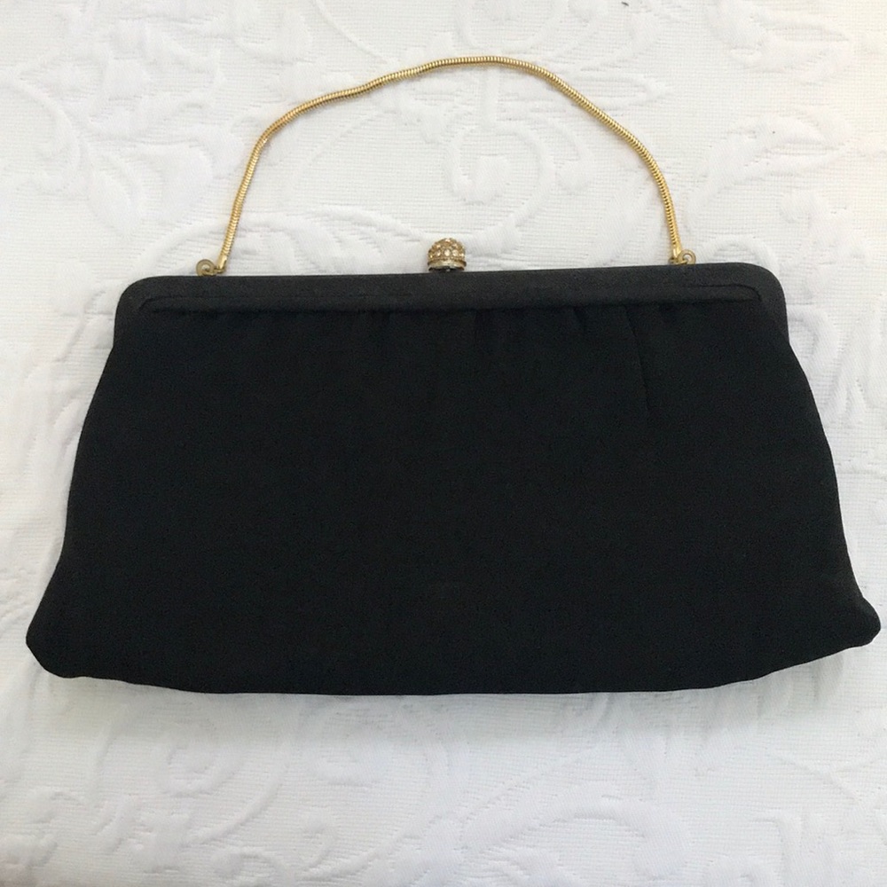 Vintage black clutch